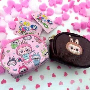 Cute Labubu Inspired Coin Purse Set